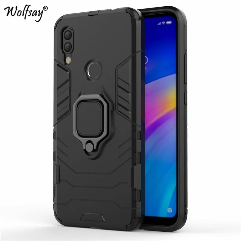 Dark Black Для Xiaomi Redmi 7 Чехол Redmi 6 7A 8 противоударный защитный чехол-подставка держатель жесткий чехол для телефона защитный чехол для Xiaomi Redmi 7 - Цвет: Dark Black