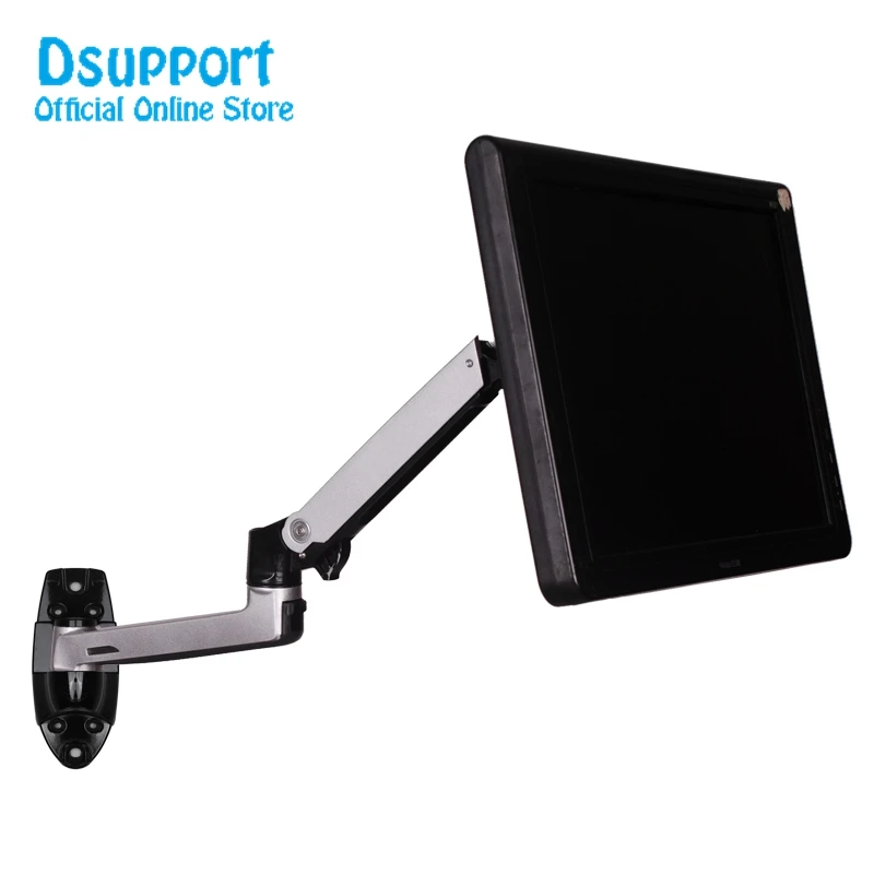 DS-8012W-Siliver Настенный кронштейн для телевизора ультрадлинный кабельный провод Алюминий сплав специальное механическое уплотнение с вращением Руки Монитора Артериального Поддержка полный движения монитор держатель кронштейн - Цвет: DS-8012W-Siliver