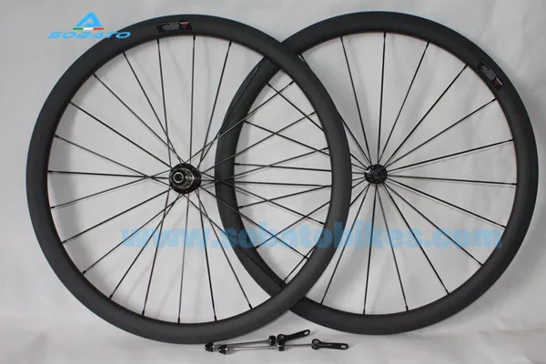 Ультра легкие Углеродные волокна 700C шоссейные велосипедные гоночные колеса и