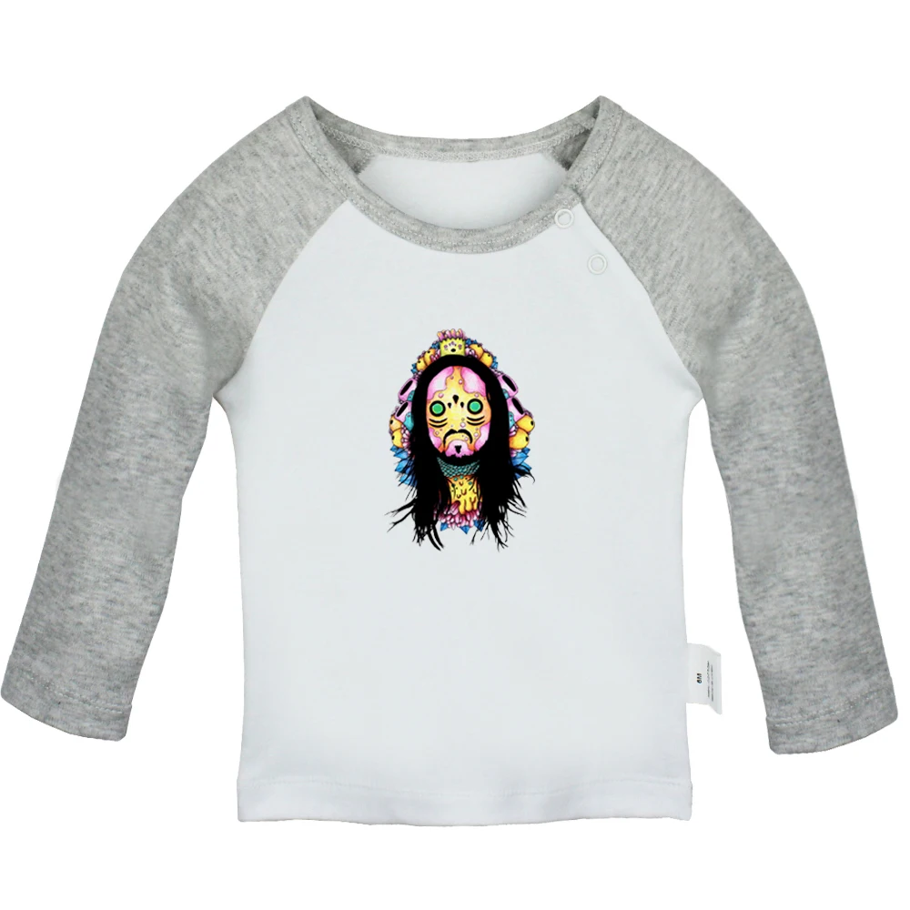 YbBabyYCG048C Aoki Silhouette BVB/футболки для новорожденных с изображением головы покемона, лошади, эскизов, ледовитых обезьянок, футболки с длинными рукавами для малышей - Цвет: YbBabyYCG048C