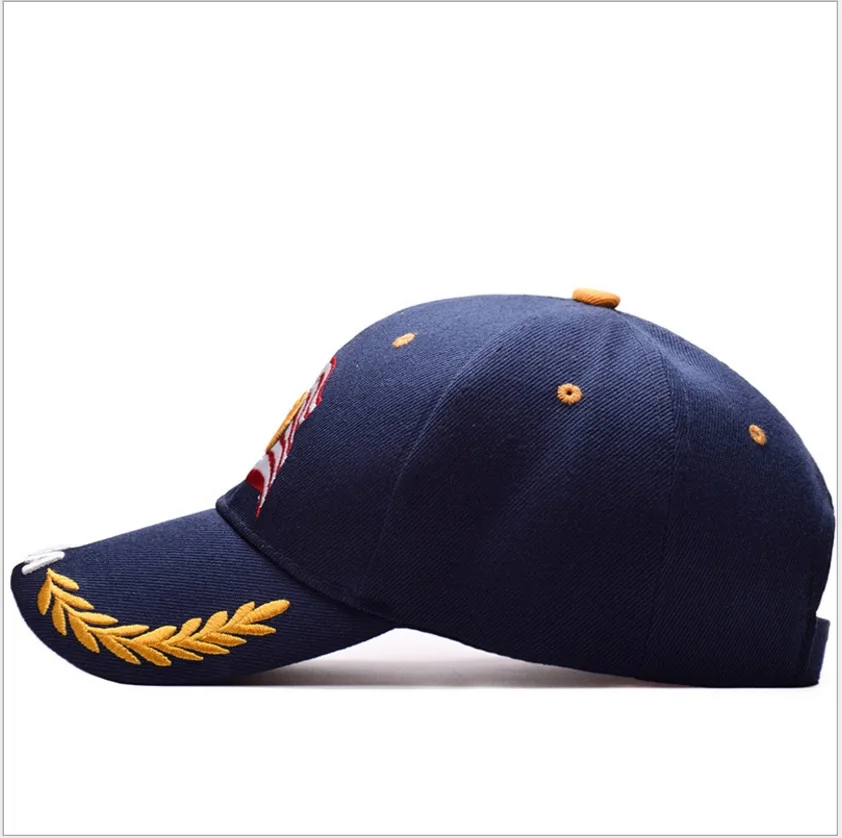 2018 Новая мода Орел Вышивка Для мужчин Бейсбол Кепки Повседневное Спорт хлопок