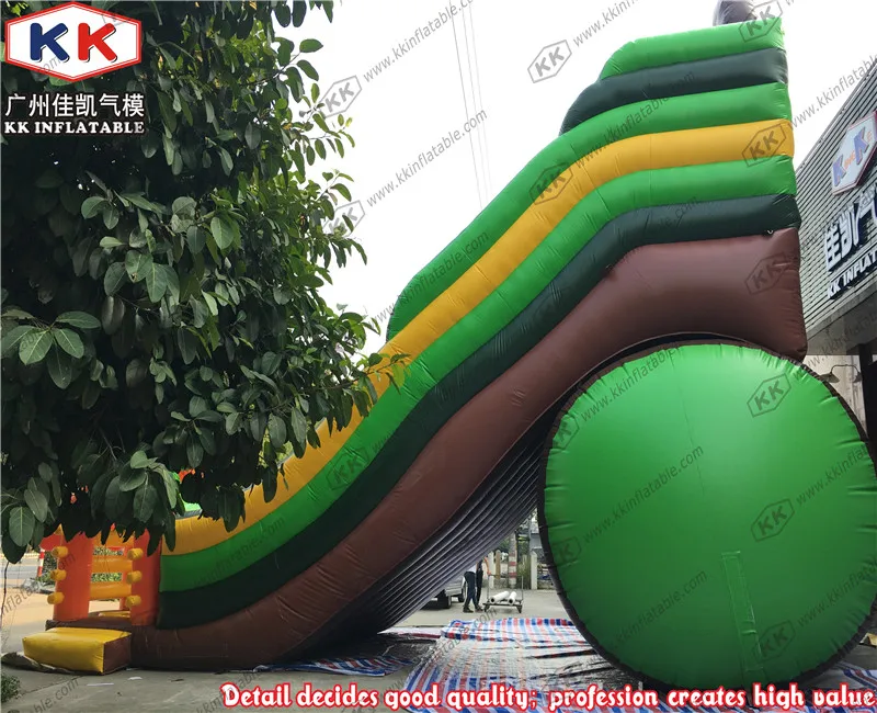 Мега игр тема джунгли надувные сухой слайд индивидуальные животных гигантский