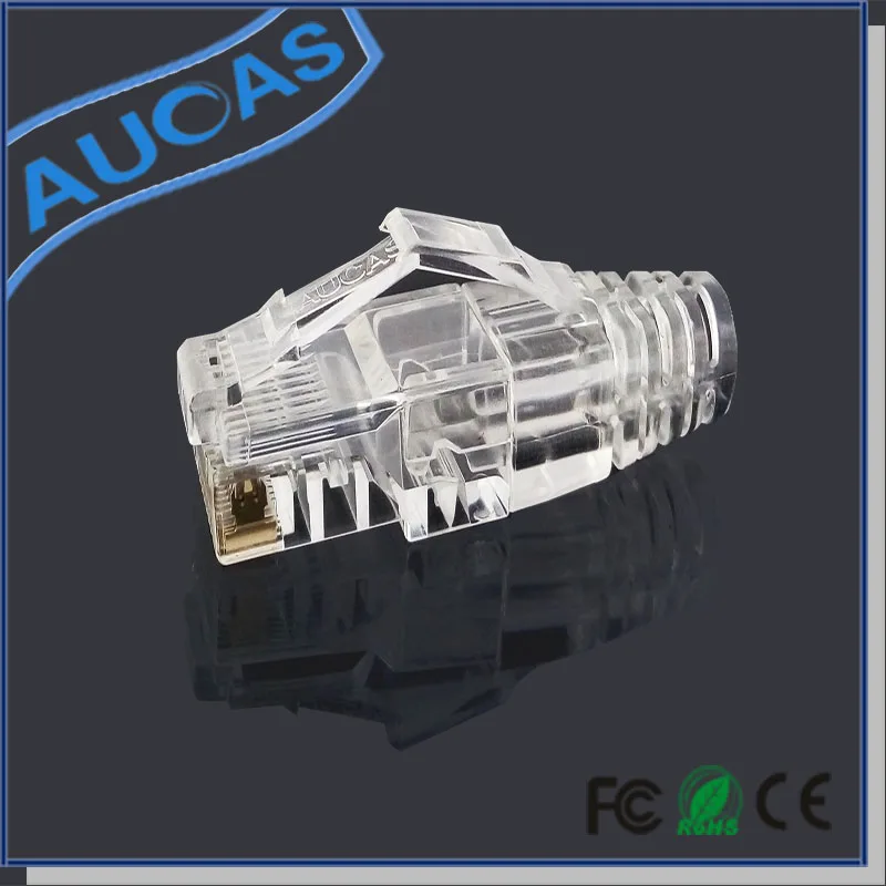 Сетевой кабель Aucas 8p8c cat5e RJ45 50 шт. разъем rj4 ca5e 2 шт./компл. неэкранированный
