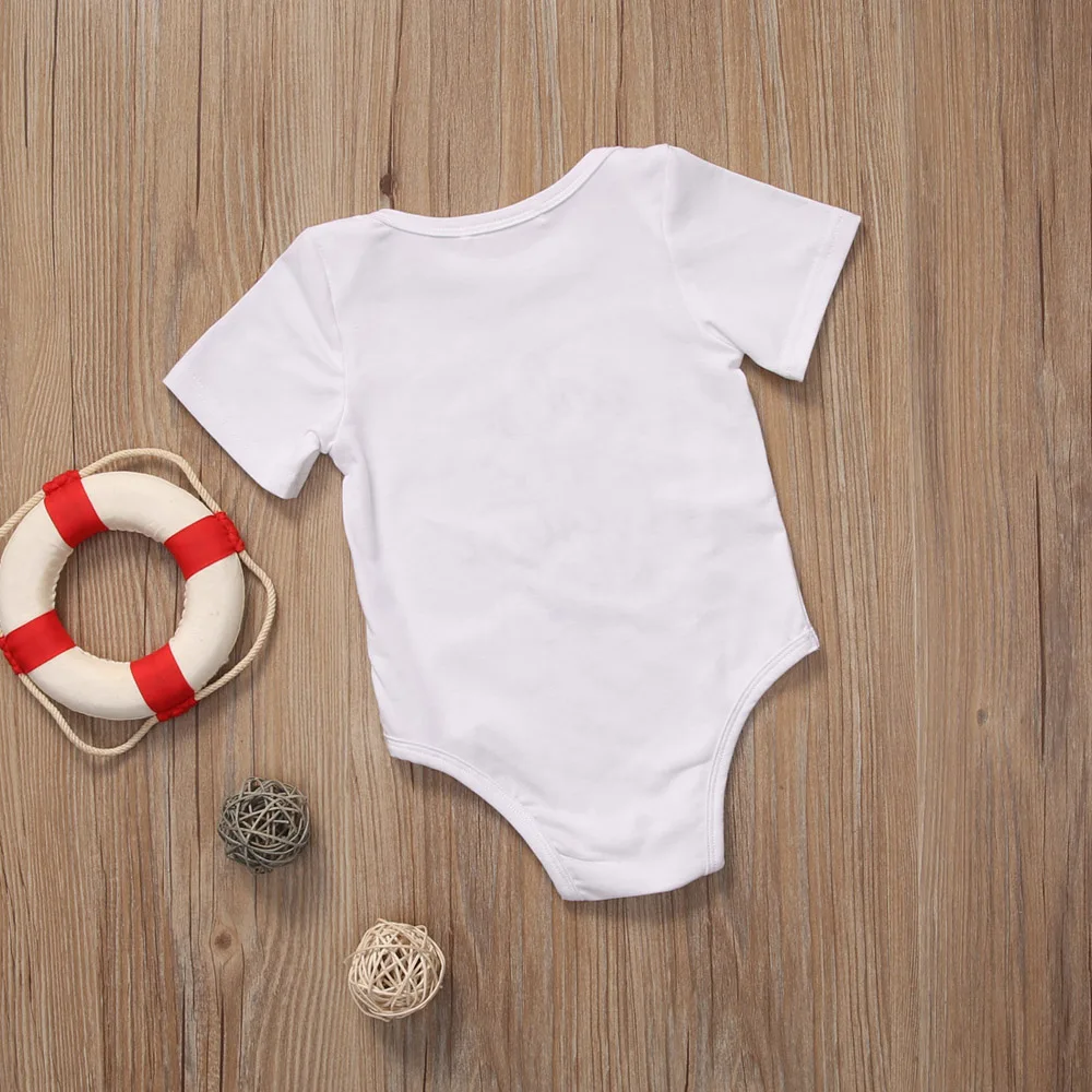 Детский хлопковый комбинезон с короткими рукавами для новорожденных мальчиков и