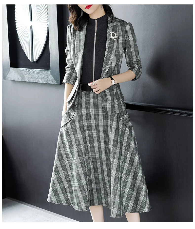 Стройная девушка Формальные делопроизводство леди Femal Для женщин комплекты