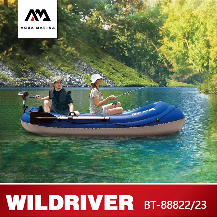 Аква Марина новая гребная лодка надувная рыбацкая 2 человека толстое ПВХ весло