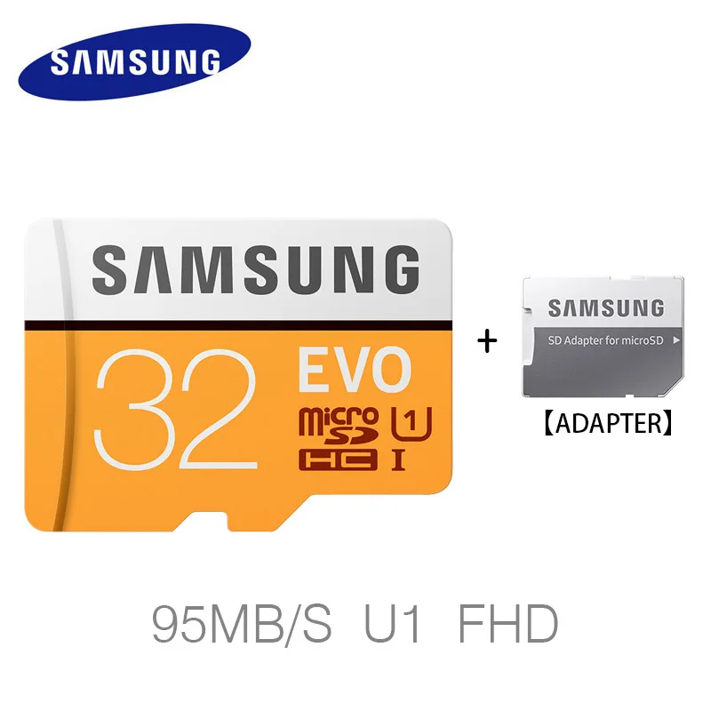 32G with adapter SAMSUNG Micro SD карта памяти 64 ГБ 32 ГБ 128 Гб класс 10 Водонепроницаемая TF Память sim-карта Транс карта микро 128 ГБ для смартфонов - Емкость: 32G with adapter