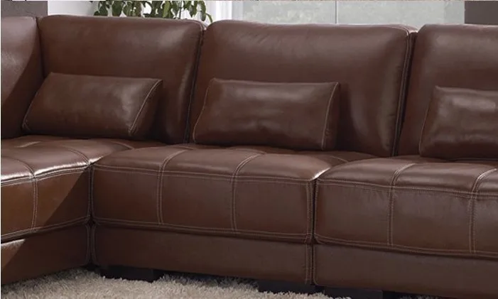 Бесплатная доставка гостиная секционный кожаный угловой диван классический l