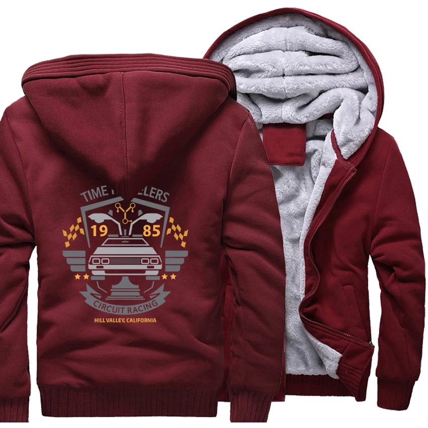 

New Arrival Men's Jacket For Winter Autumn 2018 Hot Zipper Hoodies BACK TO FUTURE Casual Hip Hop Sweatshirt For Men Coats Hoody