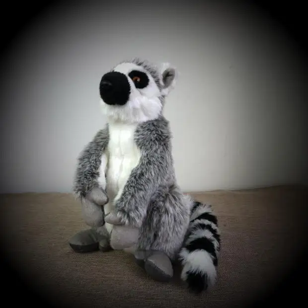 Original Cute Lemur Catta Ring-tailed Simulative Animal Soft Stuffed Plush Toy Doll Birthday Gift Children Baby Boy | Игрушки и хобби