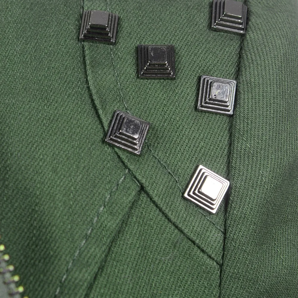Rosetic, Женская куртка размера плюс 6XL, куртка, новинка, осенняя, тонкая, в стиле панк, с длинным рукавом, с отворотом, на молнии, с заклепками, для девушек, большой размер s