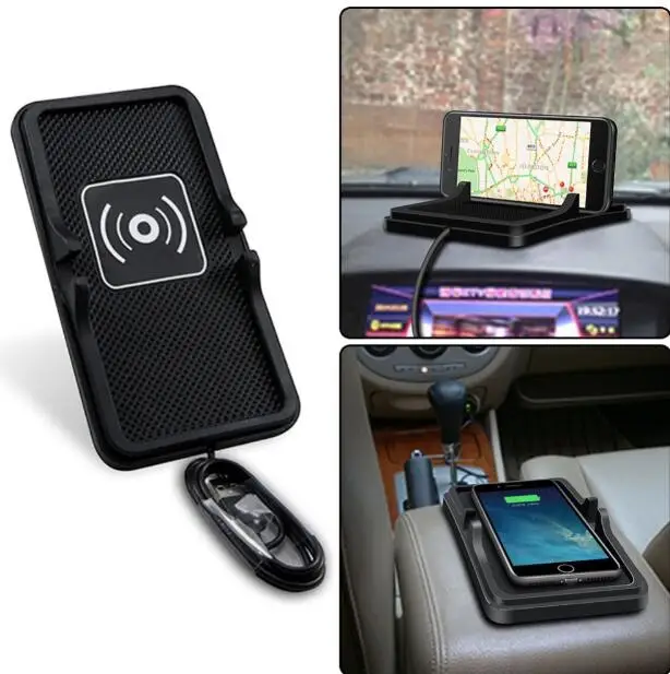 QI Wireless Car Charger Carregador Veicular Phone Charging For iphone X 8 Samsung S8 Huawei Cargador Coche | Мобильные телефоны и