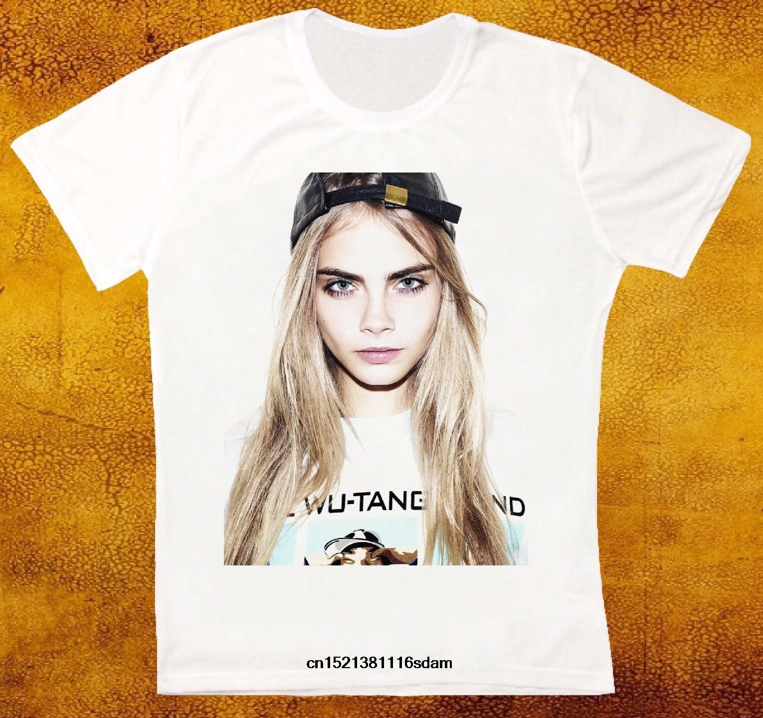 Забавные Для мужчин футболка белый футболки черный тройник Кара Delevigne модные