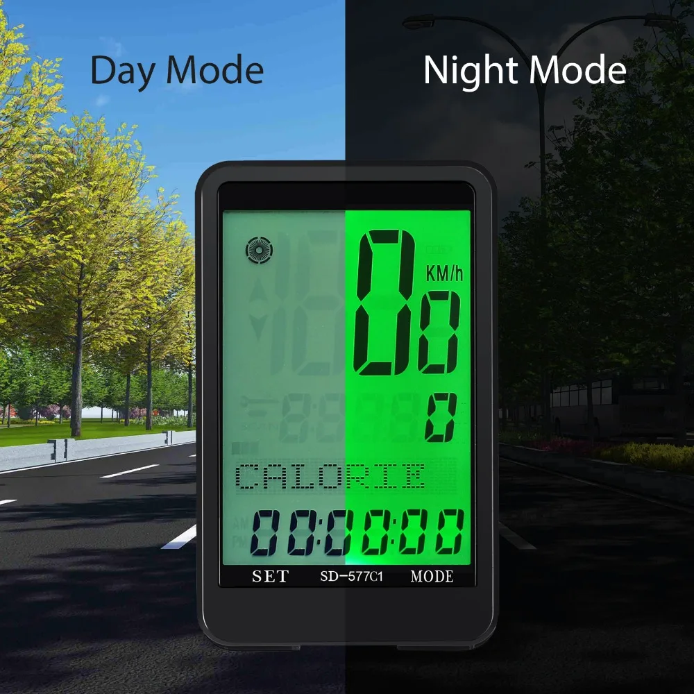 AUTOUTLET беспроводной Велосипедный компьютер цифровой ЖК дисплей Велоспорт