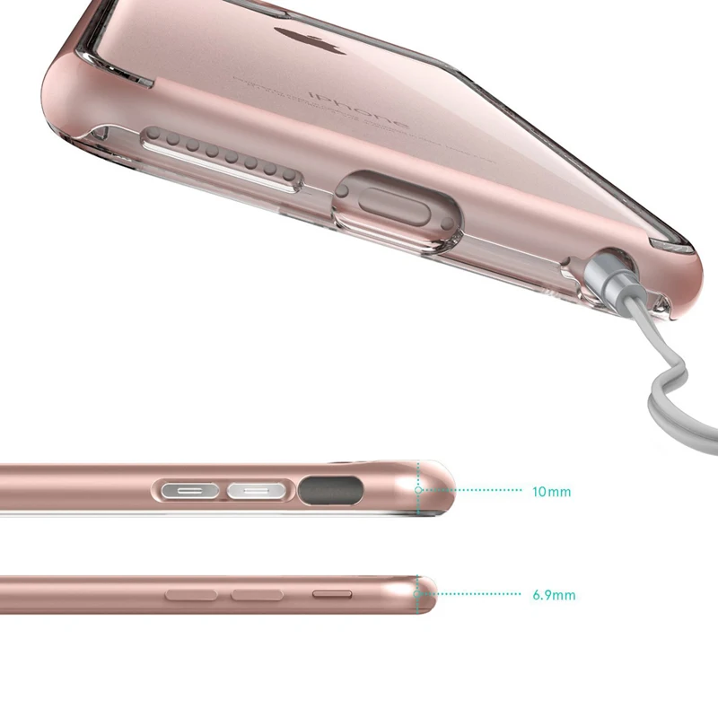 

Oppselve Luxury Case For iPhone 8 7 6 s Ultra Thin Capinhas PC & TPU Silicone Cover Case For iPhone 8 7 6 s 6s Plus Coque Fundas