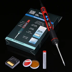 Набор цифрового паяльника с ЖК-экраном, 4 шт.лот, 5 в постоянного тока, USB, 10 Вт