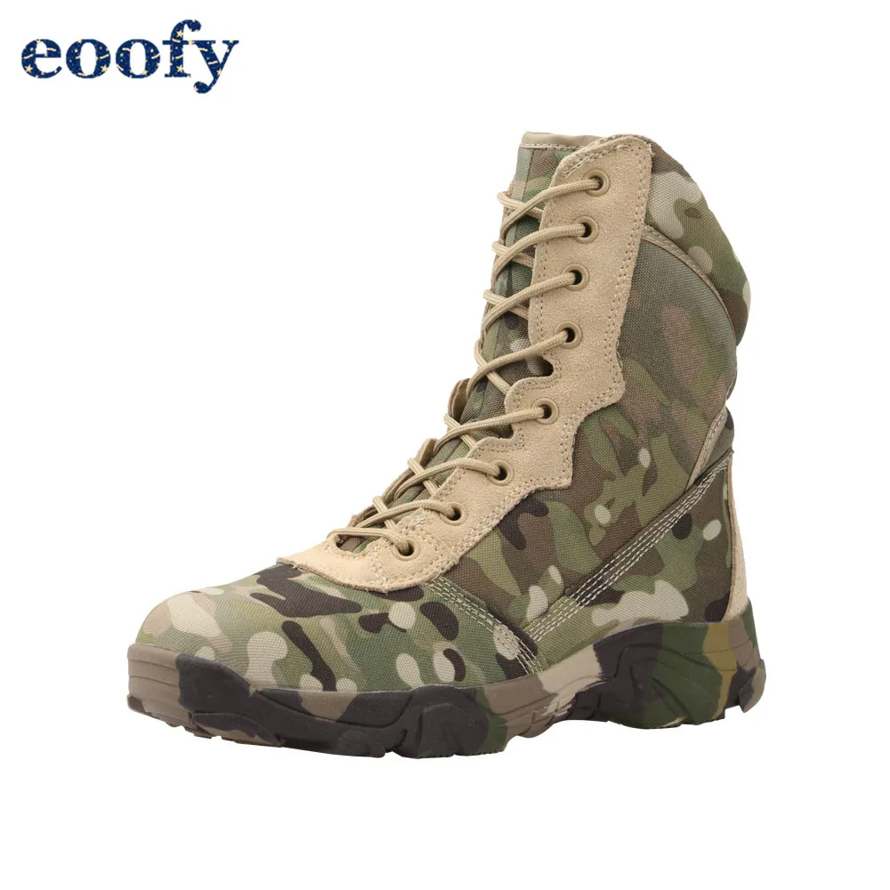 Green Camo Джунгли Camo кроссовки сапоги с узором питона армейские тактические ботинки походная мотоциклетная обувь на молнии дышащая - Цвет: Green Camo