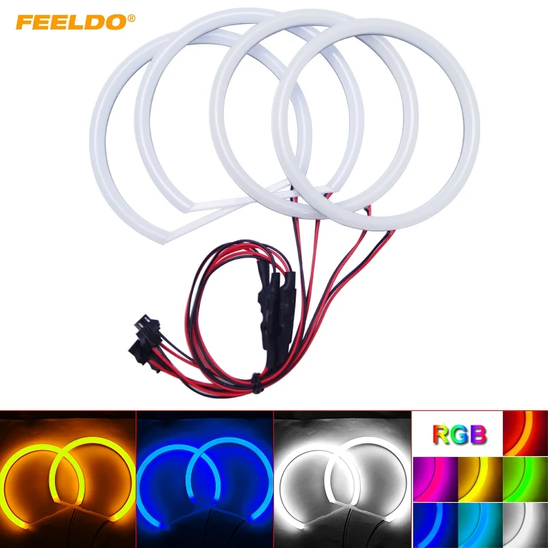 

FEELDO 1Set Auto Halo Rings Cotton Lights SMD LED Angel Eyes for BMW E84/X1(2010-2011) Non-projector DRL