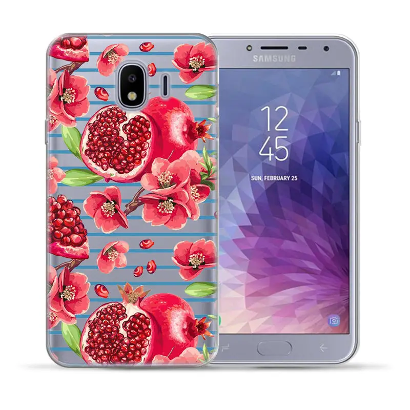 Мягкий чехол из ТПУ с единорогом и цветами для Samsung Galaxy J3 J7 J8 J6 J4 Plus 2018 J5 2016 2017 M10 M20 M30