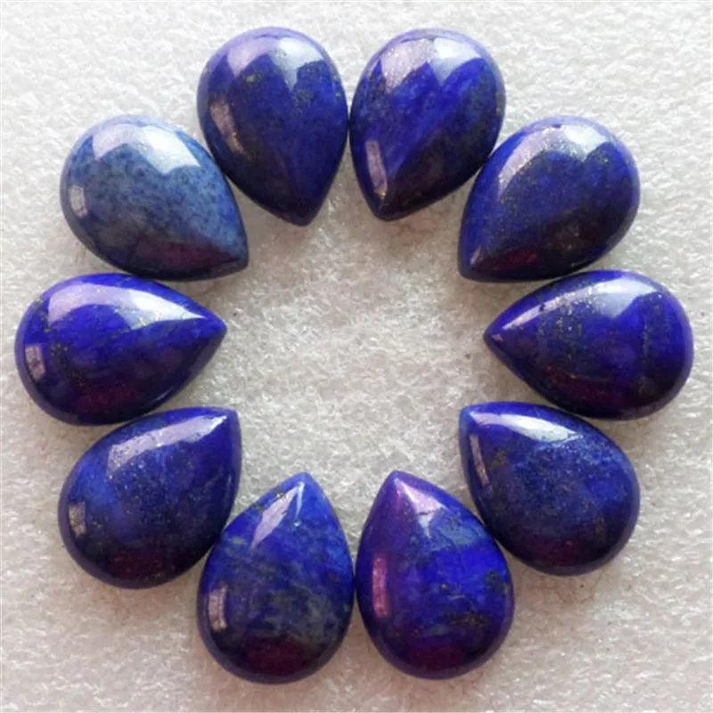 (10 шт./лот) оптовая продажа натуральный Лазурит кабошон Кабошон 25x18x7 мм Бесплатная
