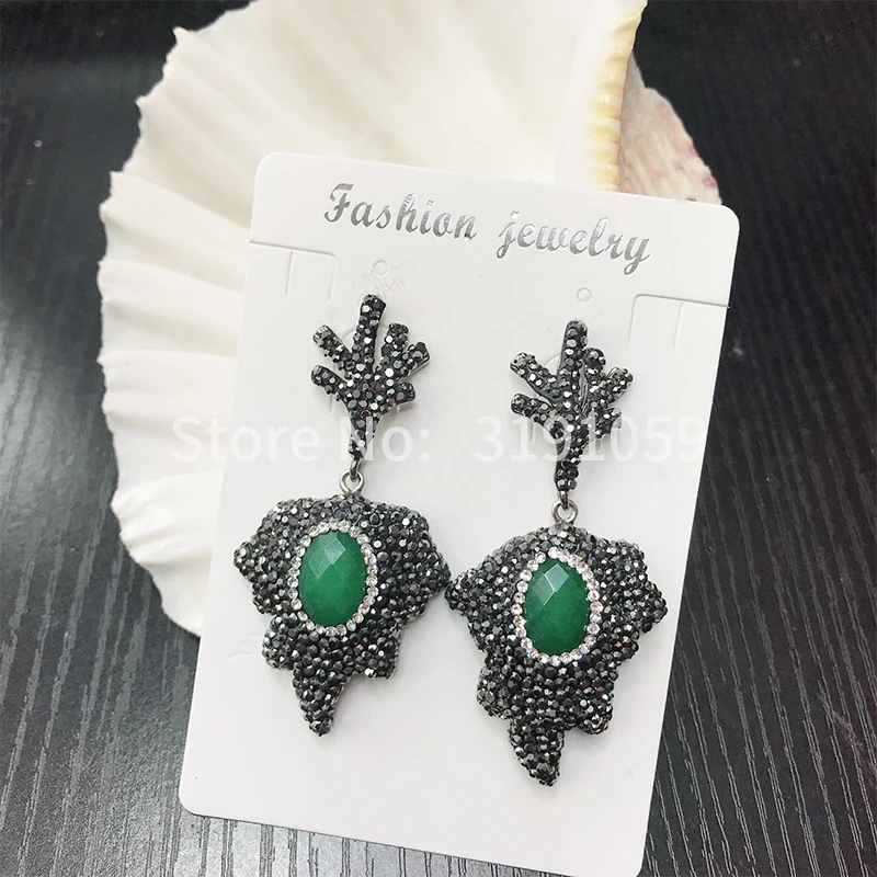 Новинка 2018 эксклюзивные женские серьги подвески из искусственного кварца в