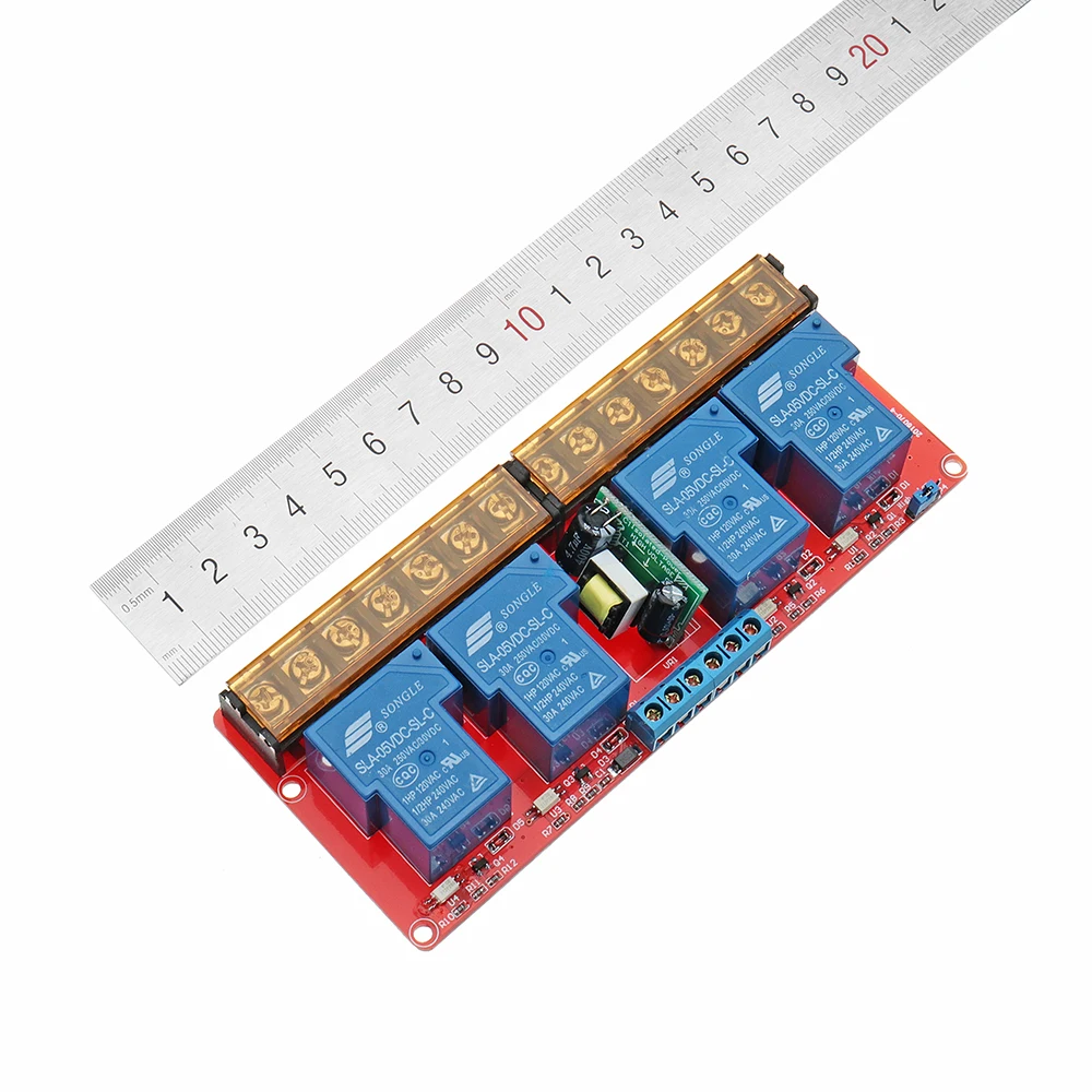 Новый DC 5V AC 100V до 250V 30A 760mA 4 ходовой релейный модуль Плата с высоким и низким