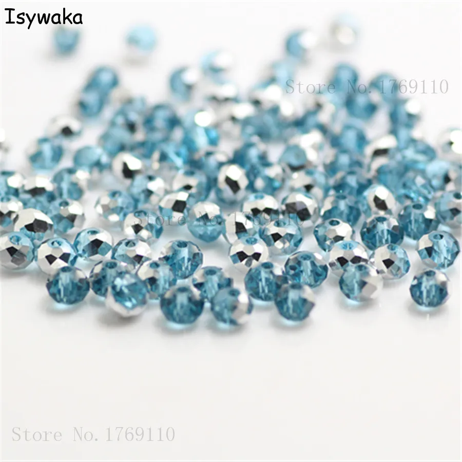 Австрийские стеклянные бусины Isywaka с огранкой 4 мм 145 шт.|beads jewelry making|crystal glass beadsround