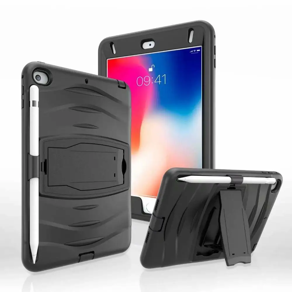 Ударопрочный чехол для планшета Чехол для iPad mini 4 силиконовый чехол-карандаш для ПК Детский чехол Чехол для iPad mini 4 сверхмощный чехол-подставка