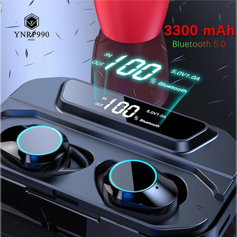 Kulaklik TWS спортивные наушники IPX7 водонепроницаемые X6 обновление Bluetooth 5,0 Беспроводные наушники с зарядным отсеком 3300 мАч игровые гарнитуры