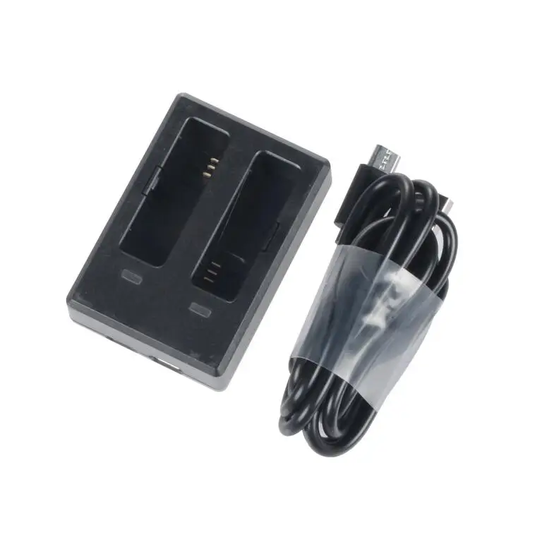 charger andUSB cable SJCAM SJ8 серия 1200 мАч Зарядное устройство двойной зарядное устройство/чехол для SJ8 Pro/SJ8 Plus/SJ8 Air Actioin аксессуары для камеры - Цвет: charger andUSB cable