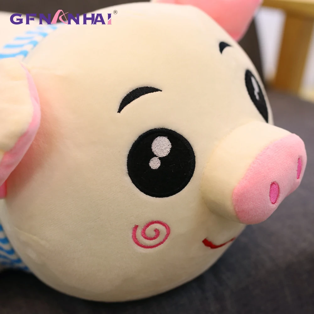 

1pc 45-75cm Cute Lying Scarf Pig Plush Toy Stuffed kawaii Soft Animal Pig Pillow Dolls Lovely Birthday Gifts for Children Baby