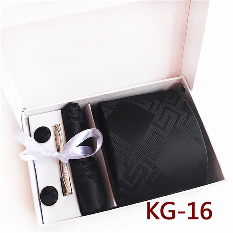 Cufflinks Business Black Tie Clip Christmasgift Box 8cm Fash