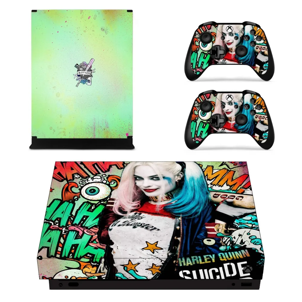 Игры Harley Quinn наклейки для Xbox One X консоли и на регулятор виниловые поверхность кожи