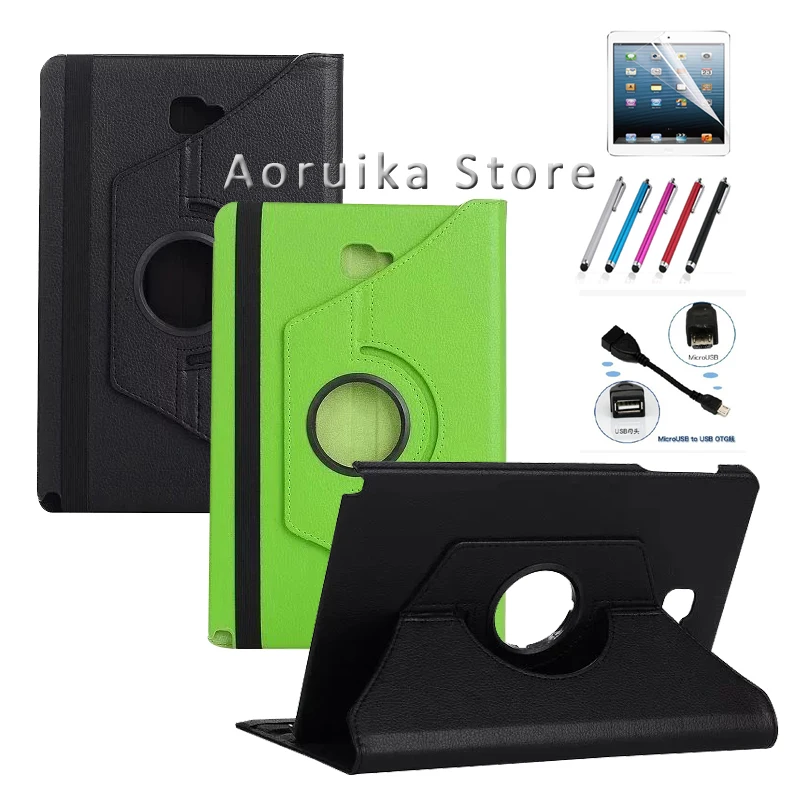 360 Вращающийся чехол из искусственной кожи для Samsung Galaxy Tab A 10 1 2016 SM-P580 SM-P585 планшета