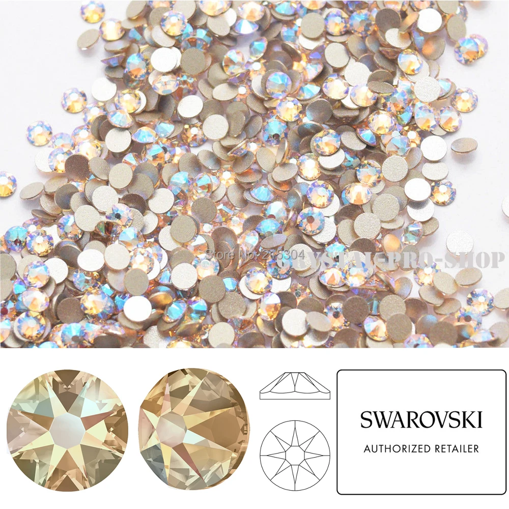 Шелковое мерцание с новым эффектом (391 ШИМ) кристаллами от Swarovski Elements (ss5 ss30) (без