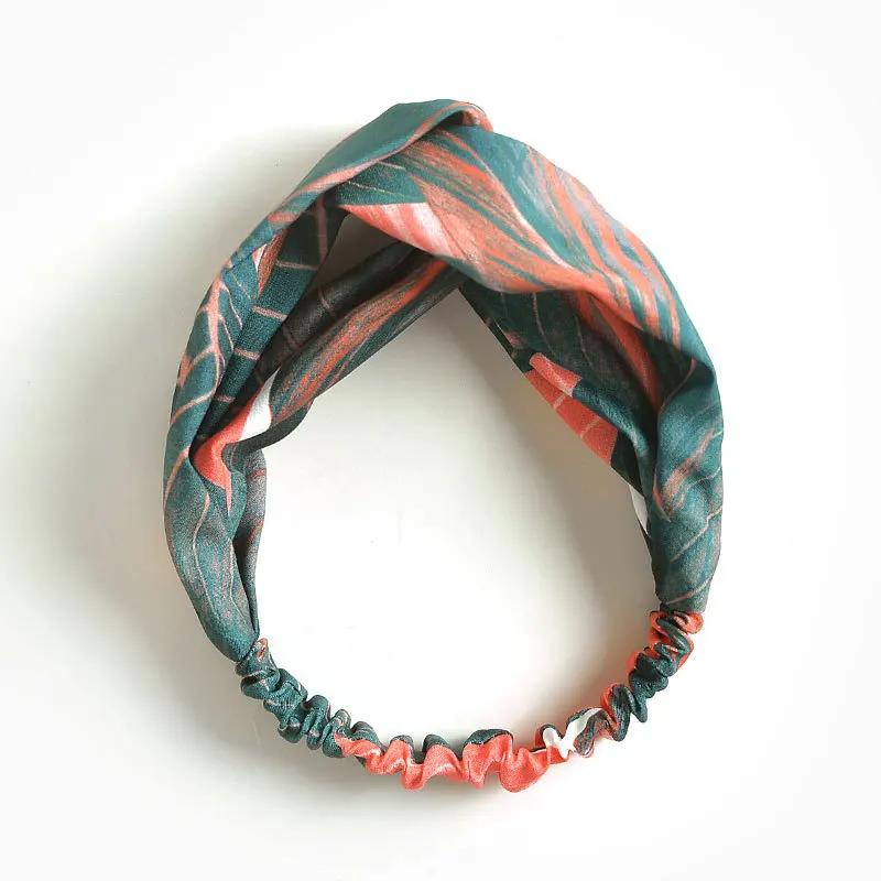 Женские аксессуары для волос с цветочным принтом Модные Бандана-шарф квадратной