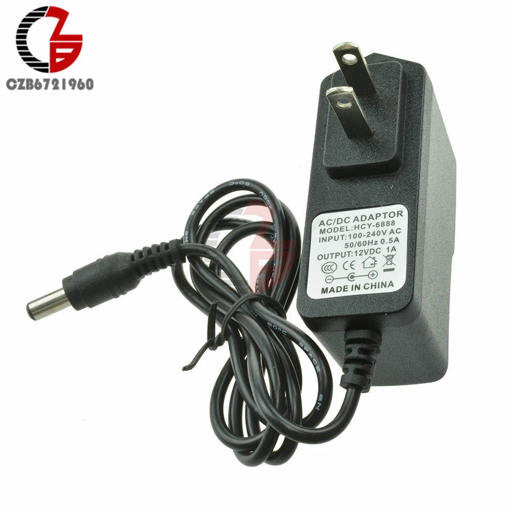 AC 100 240V to DC 12V 1A mA импульсный преобразователь источника питания адаптер розетка