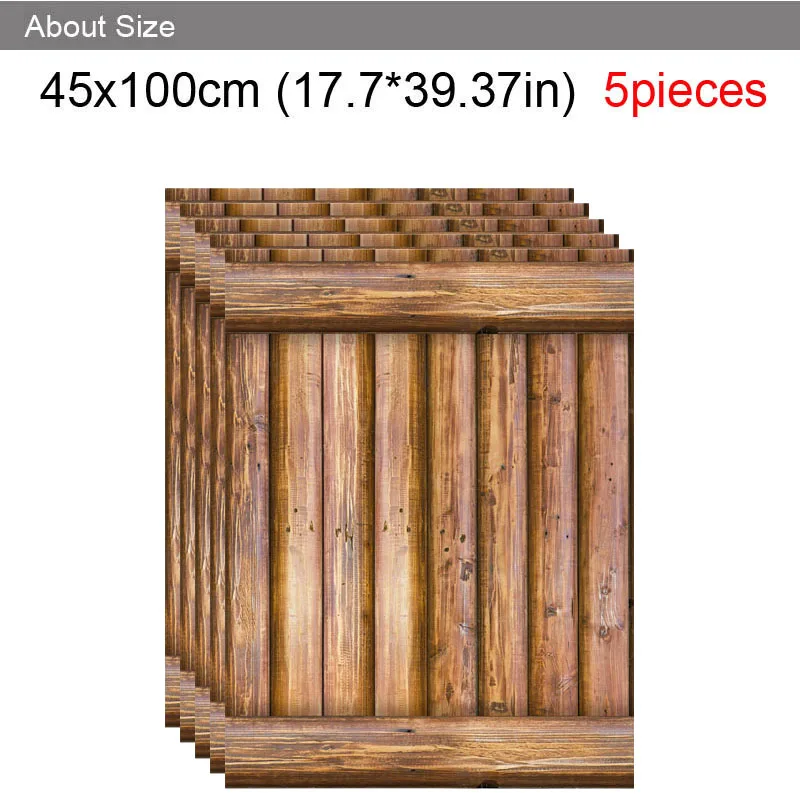 [Fundecor] деревянная настенная бумага, самоклеющаяся для гостиной, спальни, детской комнаты, домашний декор, 3d настенная бумага в рулонах, фрески, наклейки на стену - Цвет: Picture Color
