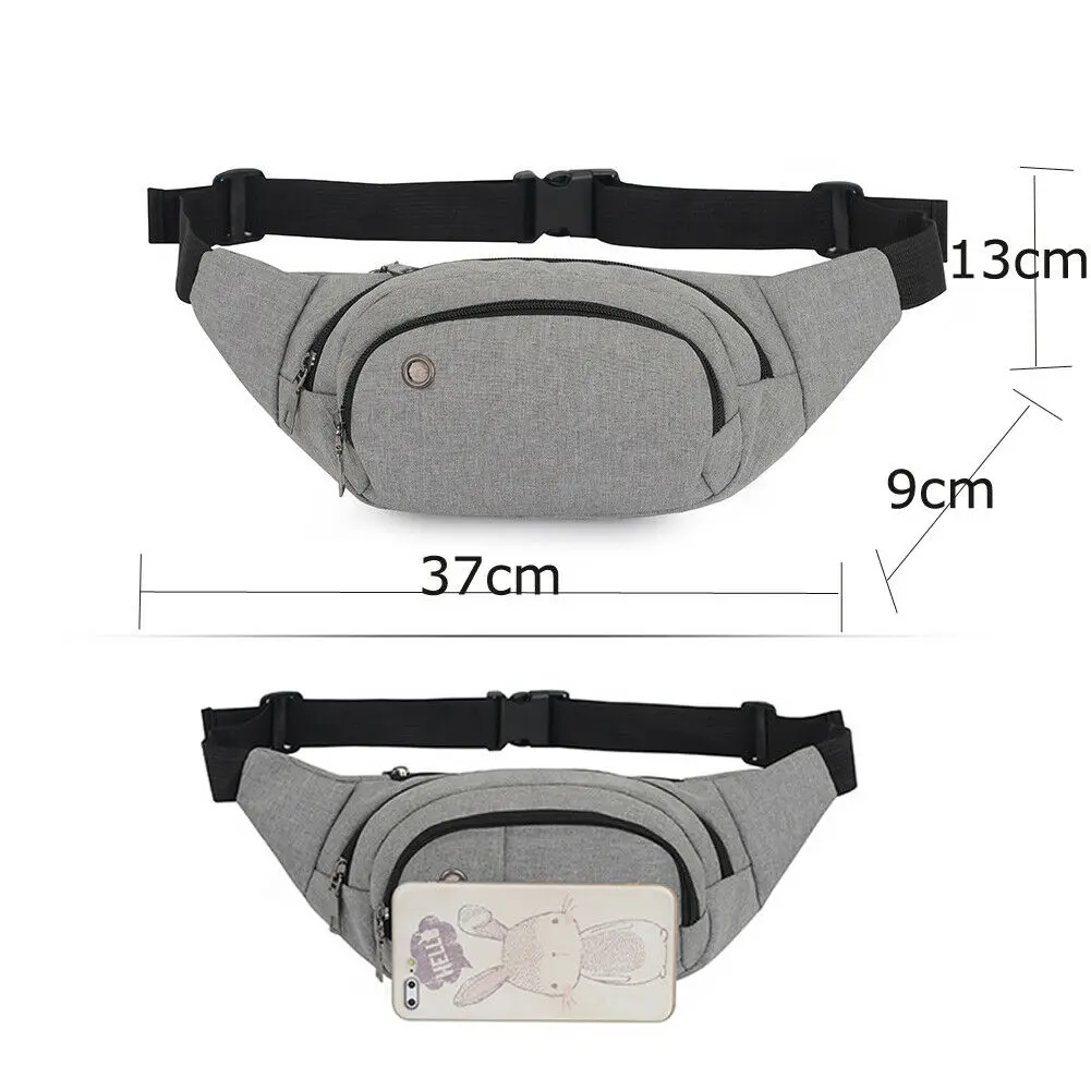 Fanny pack повседневное Спорт на открытом воздухе поясная сумка для мужчин's женщин Универсальный pochete бег груди мешок+ отверстие для наушников