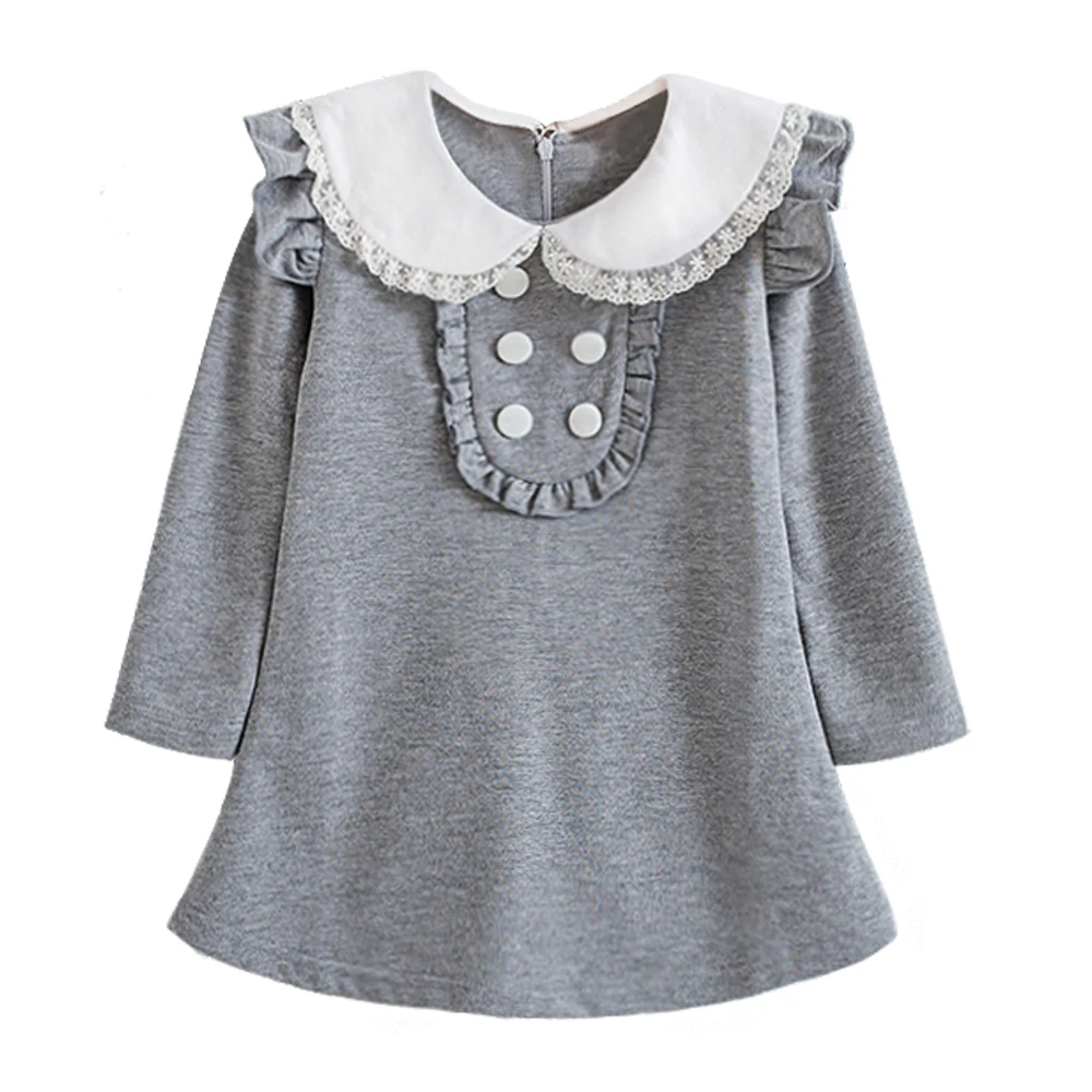 2018 детей на весну и зиму хлопок Вечеринка платья Кукла для девочек