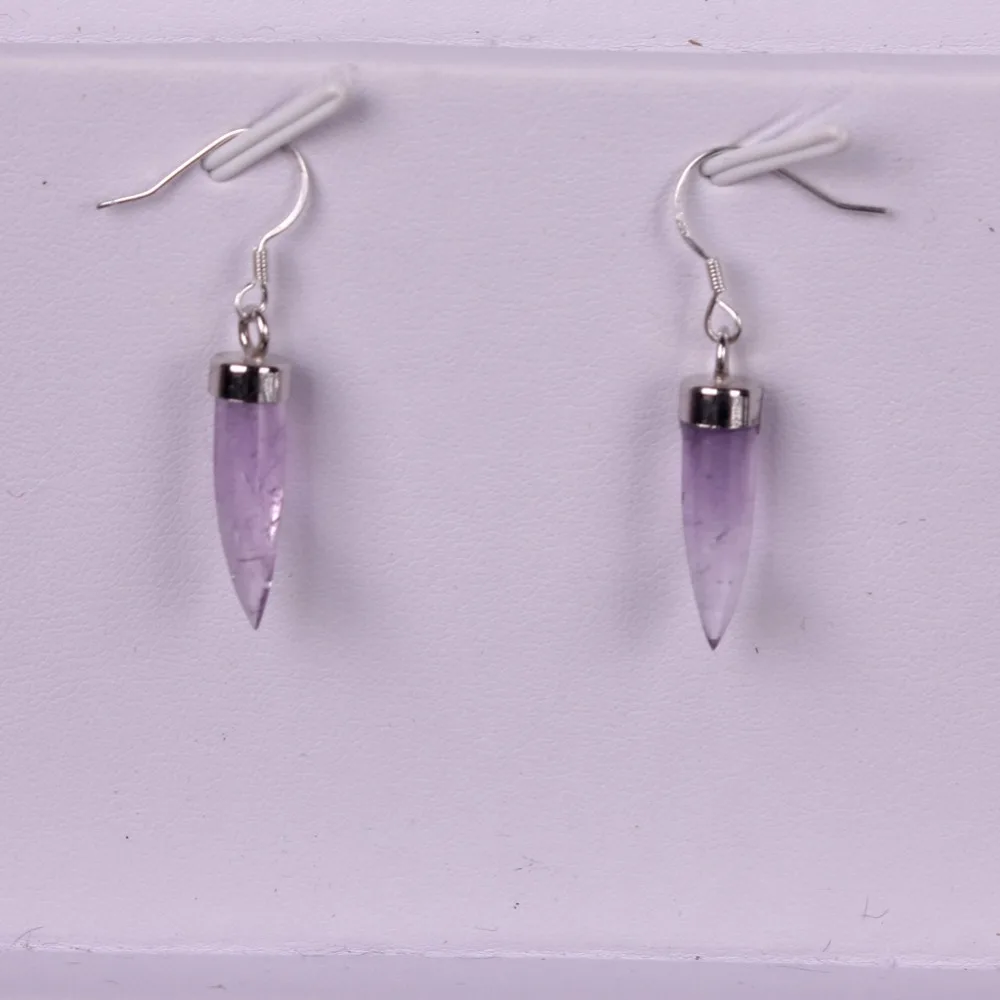 Супер милые белые Кристальные кварцевые Висячие серьги для женщин прозрачные Drusy