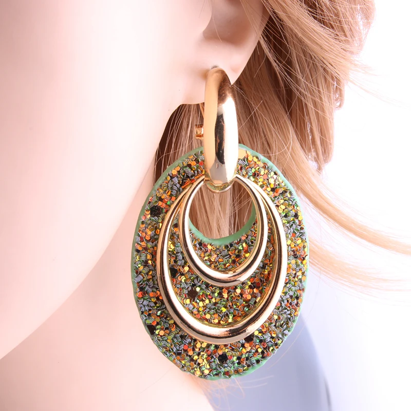 Женские серьги овальной формы NeeFu WoFu с тигром висячие из цинкового сплава и кожи