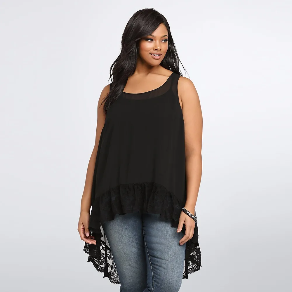Женская одежда больших размеров 2018 летние топы женские блузки черные кружевные