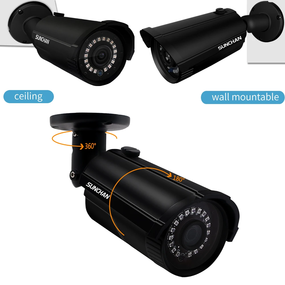 SunChan AHD камера наблюдения ИК Инфракрасная 1080P CCTV безопасности наружная
