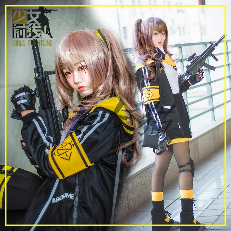 Для девочек на фронте Ump45 Косплэй костюм боевой Unifrom Полный комплект Горячая