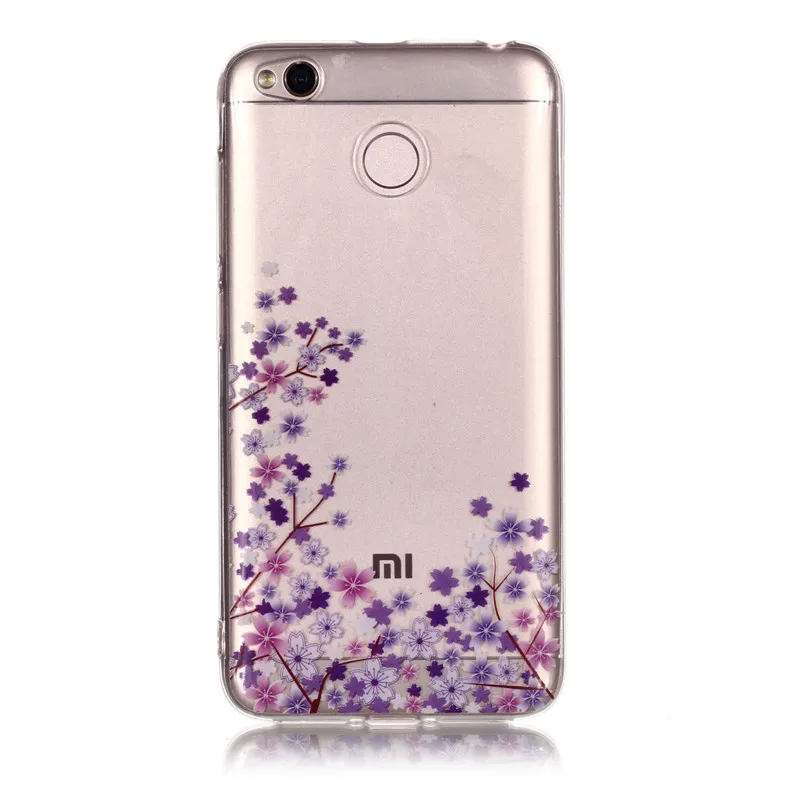 С цветочным рисунком розы мягкий прозрачный TPU чехол IMD для телефона Xiaomi Redmi 4x/Redmi 5A