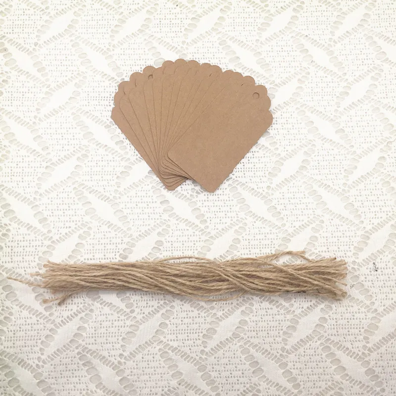 100 шт./лот аксессуары для вечеринок сделай сам карточка из крафт бумаги визитница