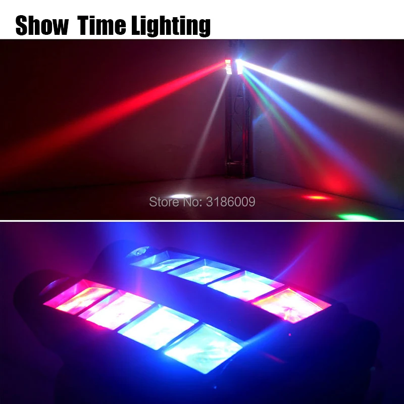 Good Effect Mini disco LED Spider Moving Head Light Beam Stage Lighting 8*10W for DJ Night club Party | Лампы и освещение