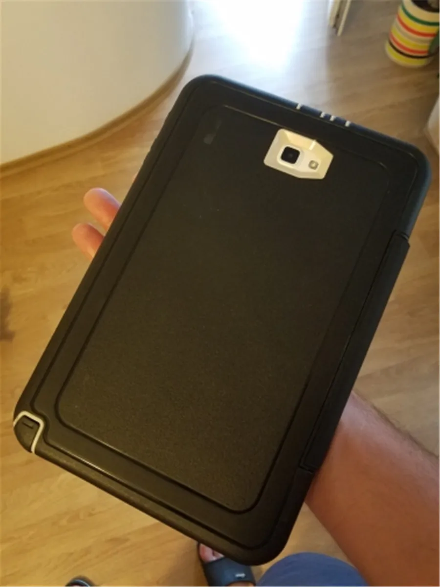 Чехол для samsung Galaxy Tab A 10,1 T580 T585 детский безопасный противоударный резиновый чехол Полная защита для SM-T585 защита экрана+ ручка