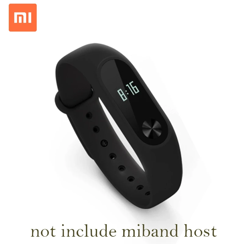 100% оригинальный ремешок Xiaomi mi band 2 силиконовый цветной для умного браслета Mi Band